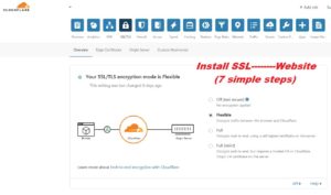 Read more about the article How can install free Cloudflare SSL certificate in your website? Quick Steps