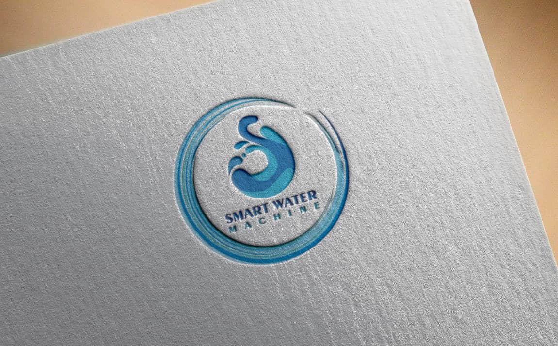 smart water logo design