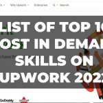 List of top 10 most in demand skills on Upwork 2022