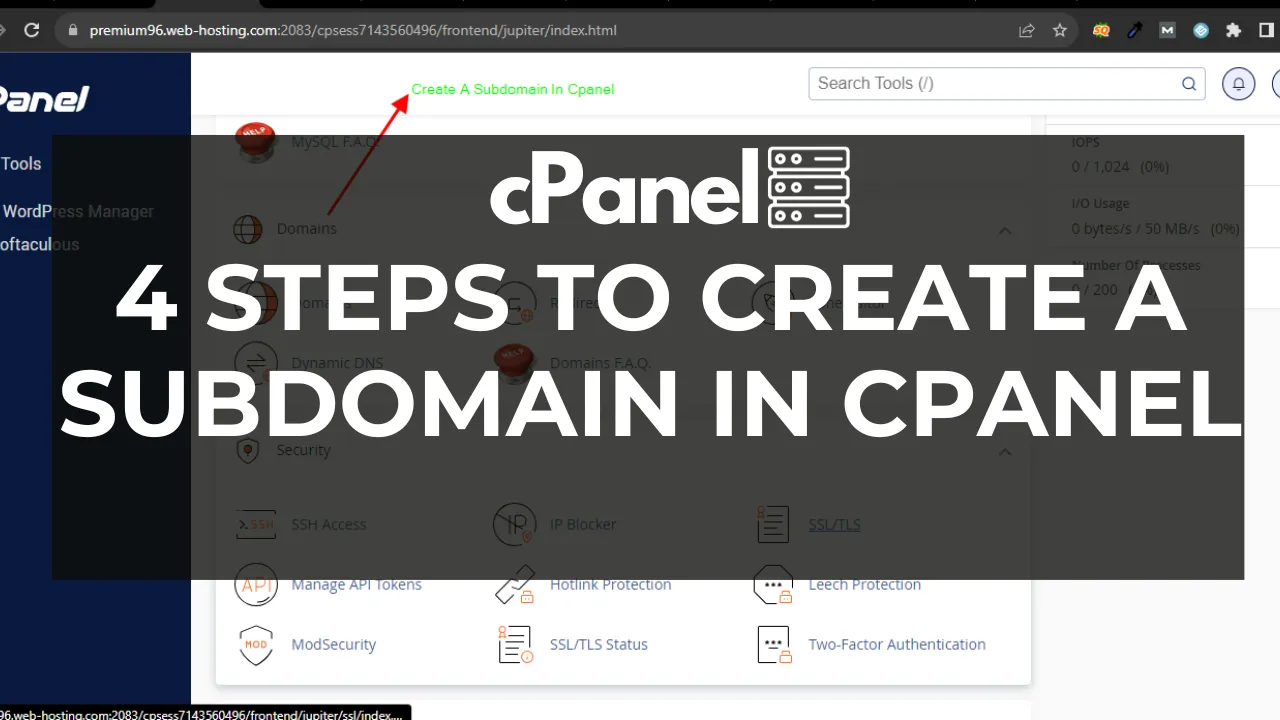 Read more about the article 4 steps to Create a Subdomain in Cpanel
