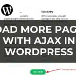 Load More Pages with AJAX in WordPress, without page refreshing (Solved)