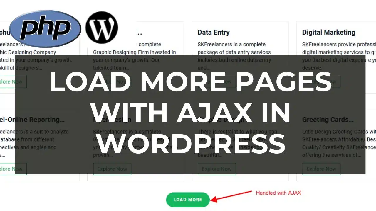 Read more about the article Load More Pages with AJAX in WordPress, without page refreshing (Solved)