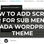 How to add Scroll bar for sub menu in Avada WordPress theme
