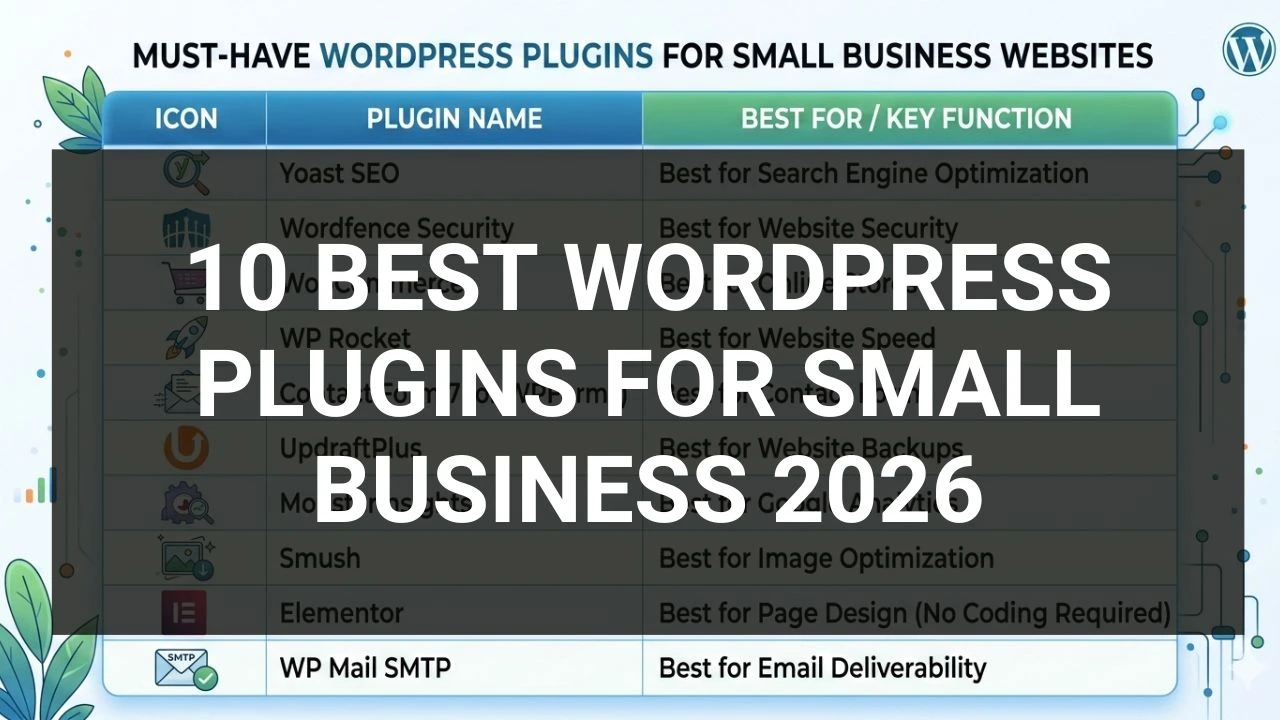 10 Best WordPress Plugins for Small Business 2025