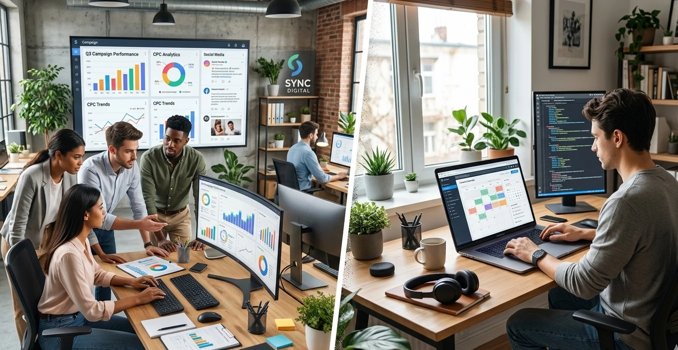 digital marketing agency vs freelancer comparison